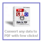 Data-to-PDF takes any kind of relational data and transforms it into an Adobe PDF file, with support for Excel, Access, MySQL, and many more formats.
