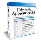 With Printer's Apprentice, you'll be able to browse, preview, and print TrueType, Adobe Type 1, and OpenType fonts without installing them or copying them to your hard drive.