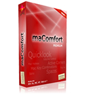 maComfort Premium emulates nearly all Mac OS hotkeys and key combinations on a Windows PC, letting you use Spaces, Quicklook, Active Corners, and more.