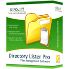 Directory Lister Pro lets you save, print, and email lists of files from selected folders on hard disks and other storage devices, in HTML, TXT, or CSV formats.