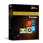 3herosoft iPod to Computer Transfer lets you easily transfer music, movies, photos, audiobooks, podcasts, shows, and other media from your iPod to your Mac.