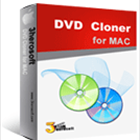 3herosoft DVD Cloner for Mac lets Mac OS users copy entire DVD movies, either to other optical media or to ISO files and DVD folders.