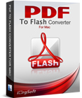 PDF to Flash Converter for Mac converts PDF documents to Macromedia Flash (SWF) files, enabling seamless viewing on the web, complete with page-flipping animations.