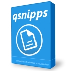 QSnipps lets you store and organize your favorite code snippets in a flexible, powerful, cross-platform tool that’s perfectly at home in Windows, Mac OS X, or Linux.
