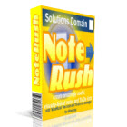NoteRush lets you build notes and To-Do lists that are linked in intuitive, meaningful, and natural ways.