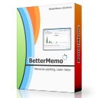 BetterMemo makes it easy to remember facts, names, numbers, and other information, through spaced repetition learning.  