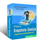 Video Snapshots Genius provides a simple and elegant interface for capturing screenshots from a movie or video file. 