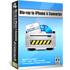 4Videosoft Blu-ray to iPhone 4 Converter lets you convert Blu-ray, DVD, and video file content to formats compatible with the iPhone 4.