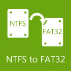 NTFS to FAT32 Wizard [PRO] lets you convert between NTFS and FAT32 formats without compromising data integrity, with free upgrades for life.