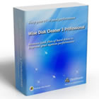 Wise Disk Cleaner 3 Professional can get rid of files your computer doesn't need in a single mouse click.  Take control of your storage space with Wise Disk Cleaner.