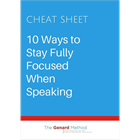 10 Ways to Stay Fully Focused When SpeakingDiscount