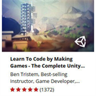 Learn To Code By Making Games Bundle – Complete Unity Developer + Free Complete Blender 3D Modeling CoursesDiscount