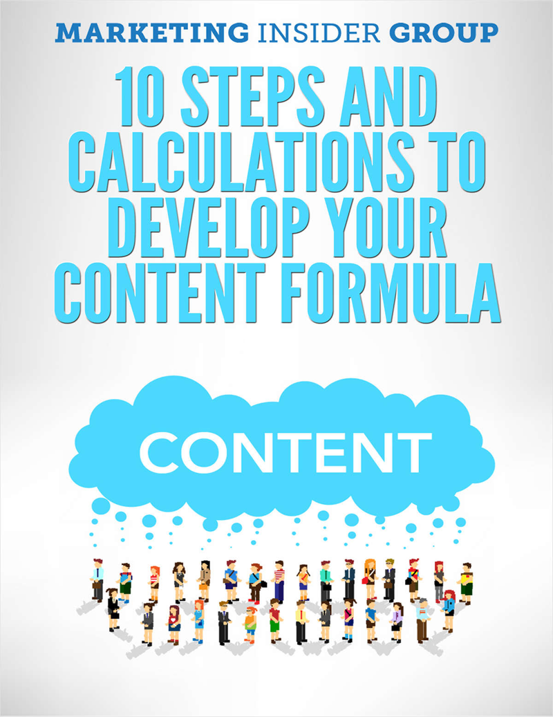 10 Steps and Calculations to Develop your Content Formula Screenshot