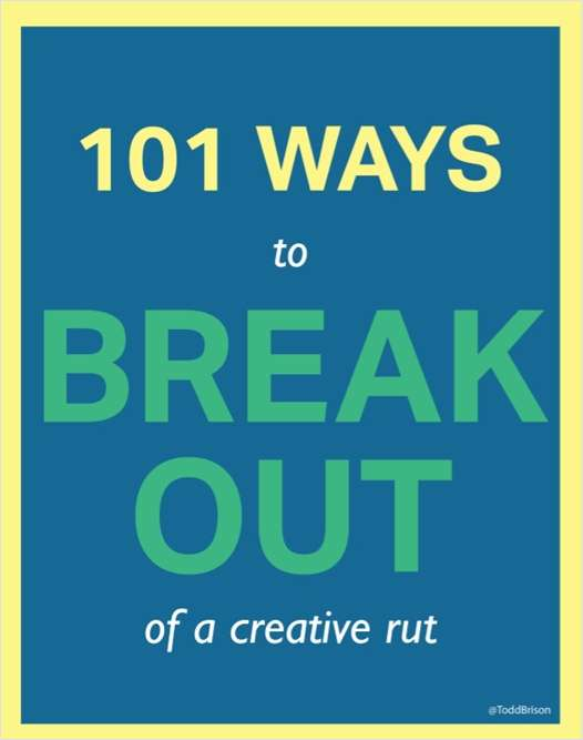101 Ways to Break Out of a Creative Rut Screenshot