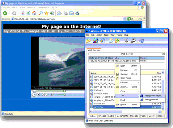 File Sharing Pro, File Sharing Software Screenshot