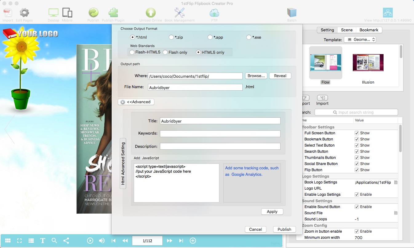 Business & Finance Software, 1stFlip Flipbook Creator Screenshot