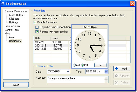 Audio Software, Text to Speech Software Screenshot