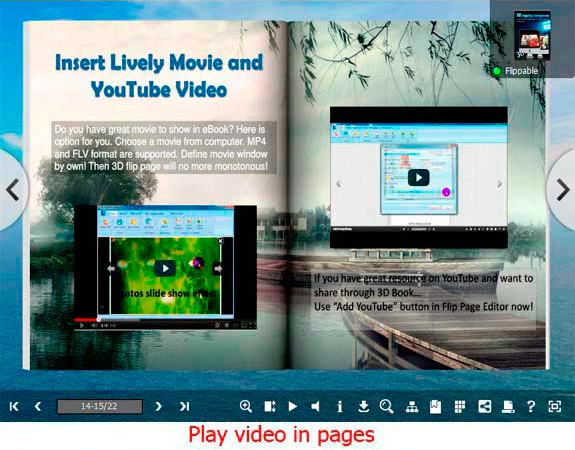 3D PageFlip Professional, eBook Software Screenshot