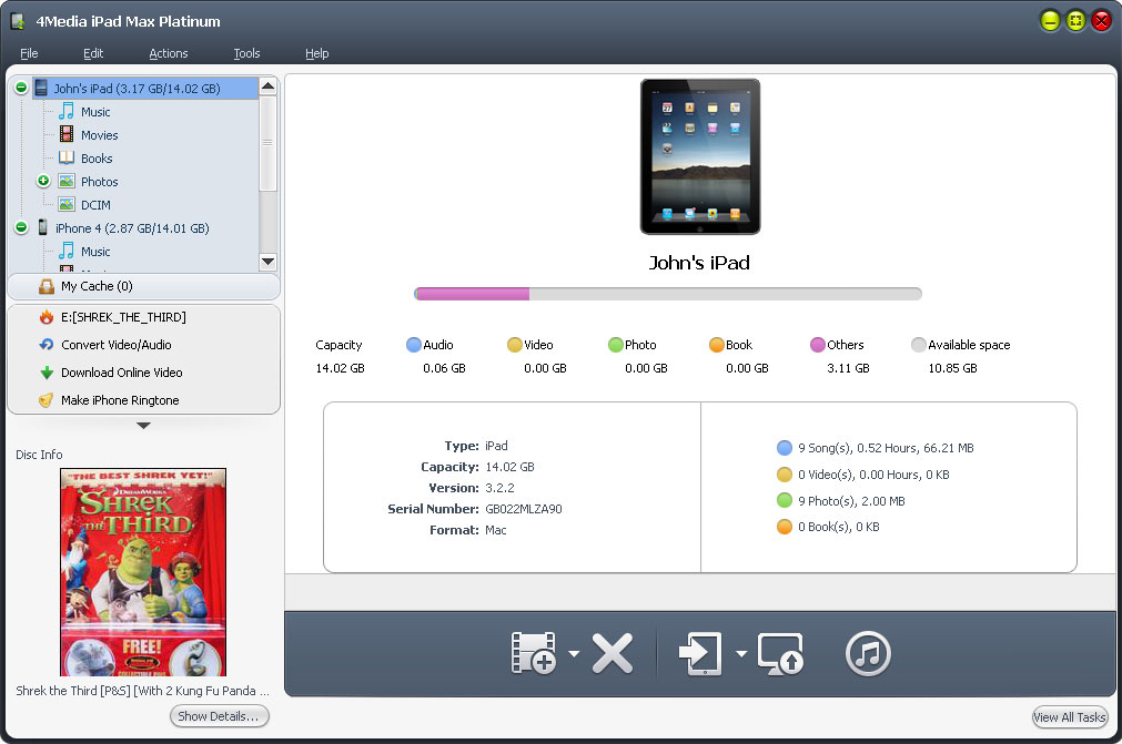 4Media iPad Max Platinum Screenshot