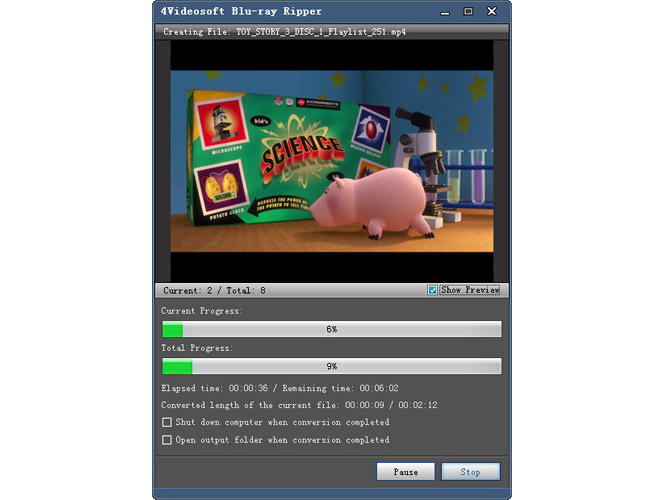 Video Software, 4Videosoft Blu-ray Ripper Screenshot