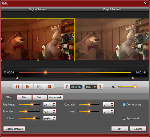 4Videosoft iPhone Video Converter, Video Converter Software Screenshot