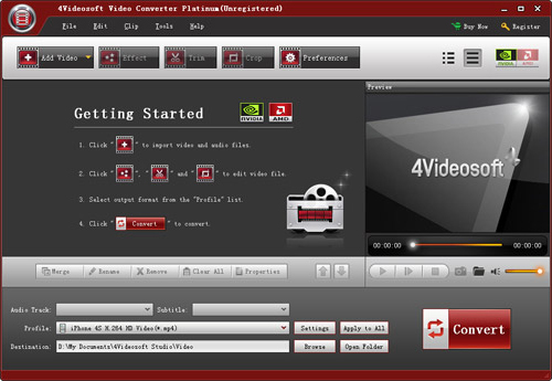 4Videosoft Video Converter Platinum Screenshot