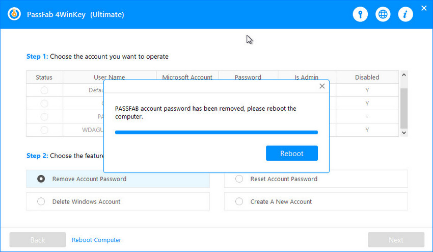 Software Utilities, 4WinKey - Windows Password Recovery Screenshot