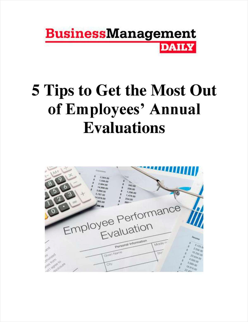 5 Tips to Get the Most Out of Employees' Annual Evaluations Screenshot
