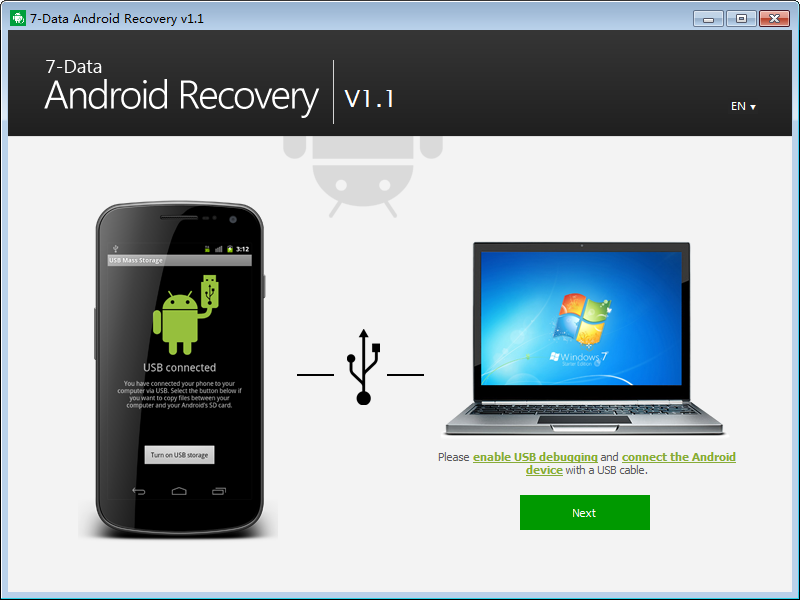 7-Data Android Recovery Screenshot