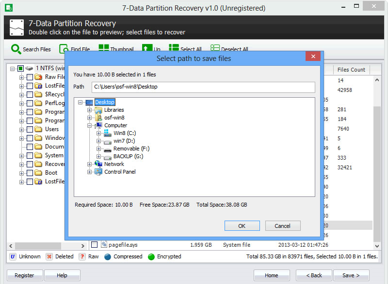 7-Data Partition Recovery [1 Year], Software Utilities Screenshot