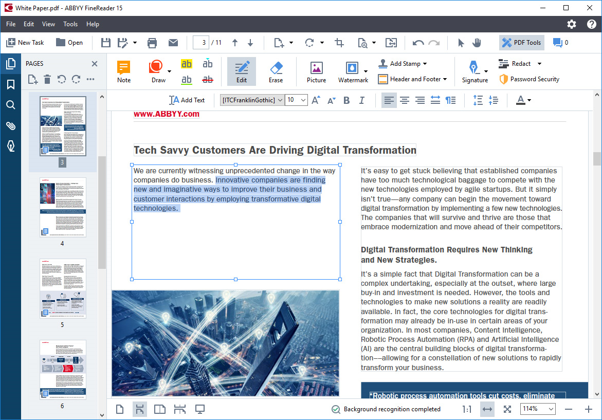 ABBYY FineReader PDF Corporate Screenshot