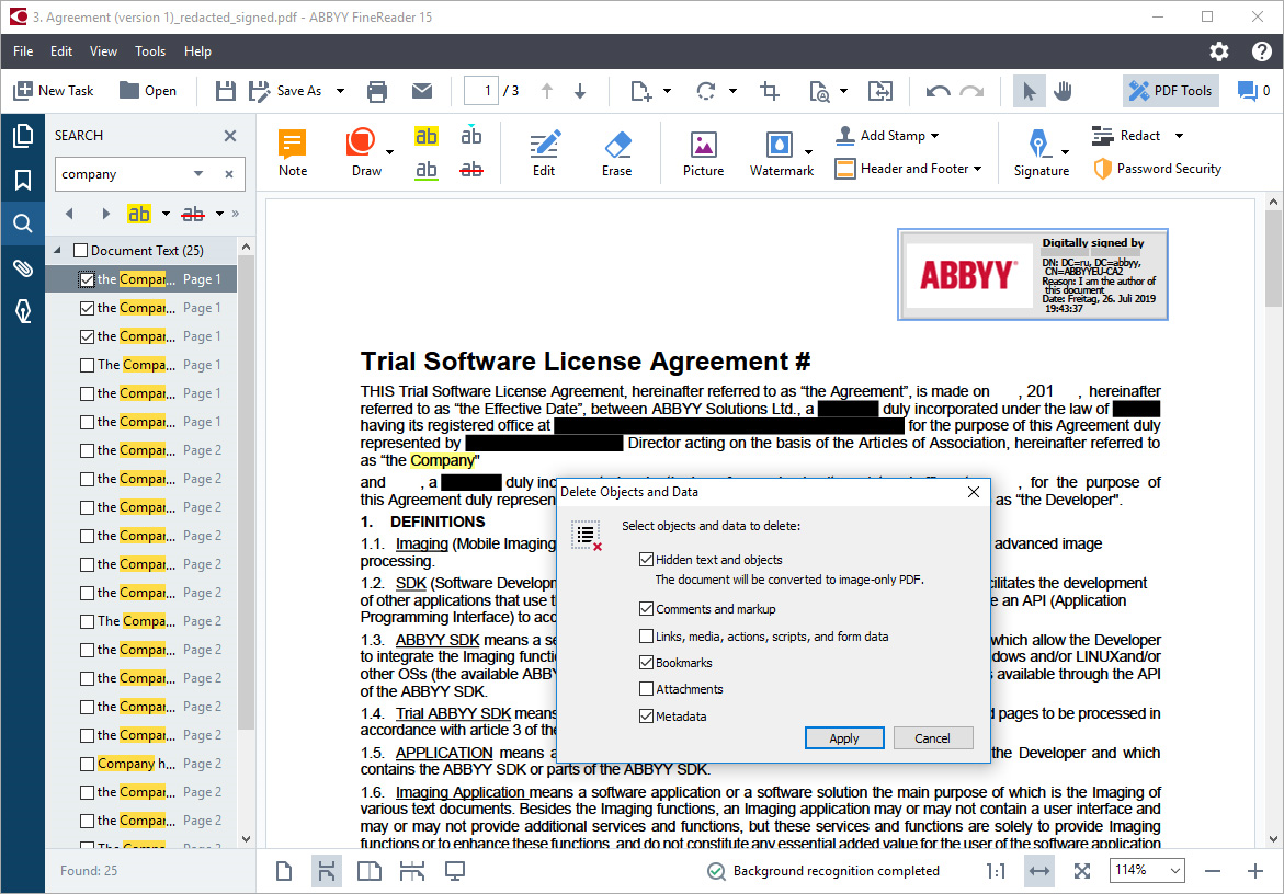 ABBYY FineReader PDF Standard & Corporate & ABBYY FineReader PDF for Mac, Business & Finance Software, PDF Utilities Software Screenshot