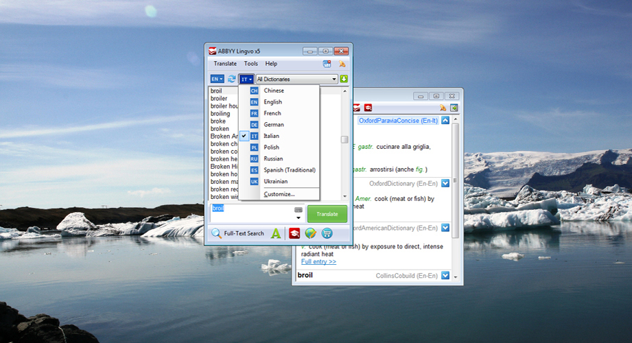 ABBYY Lingvo X5 English 6 Languages Screenshot