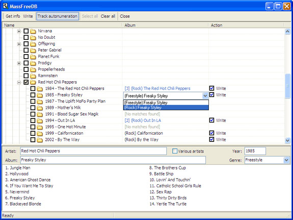 MP3 Tag Editing Software Screenshot