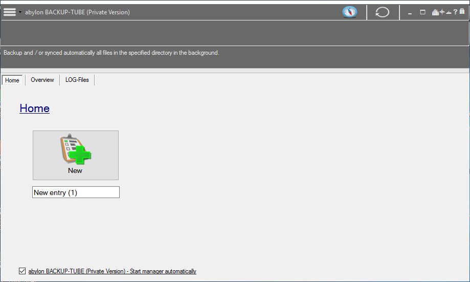 Backup Files Software Screenshot