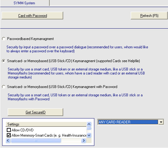 Hard Drive / USB Security Software, abylon CRYPTDRIVE Screenshot