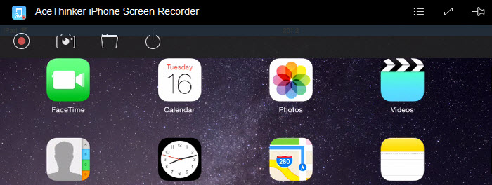 Video Software, AceThinker iPhone Screen Recorder Screenshot