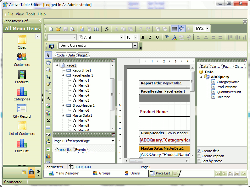 Development Software, Database Software Screenshot