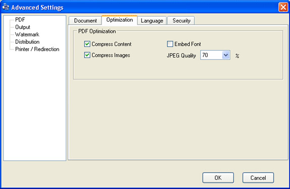 PDF Conversion Software, ActMask ALL2PDF Screenshot