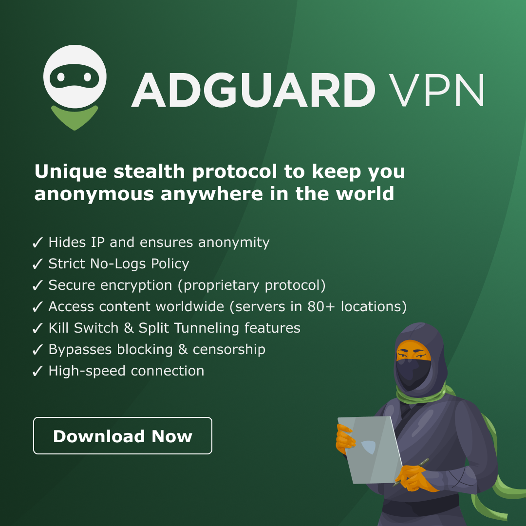 AdGuard VPN Privacy Software 80 Off Discount For Mac PC