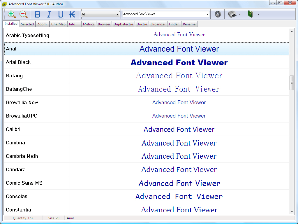 windows font viewer software