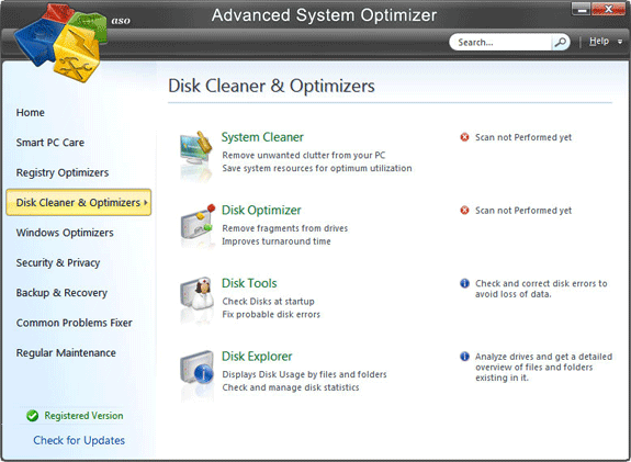 System Stability Software, Advanced System Optimizer V3 Screenshot
