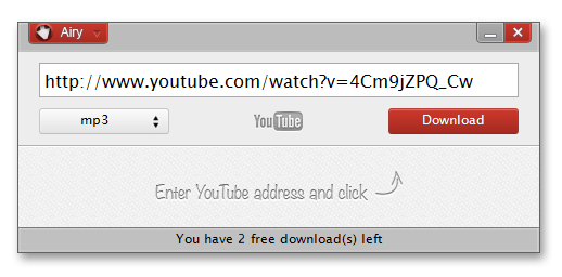 YouTube Downloader Software Screenshot