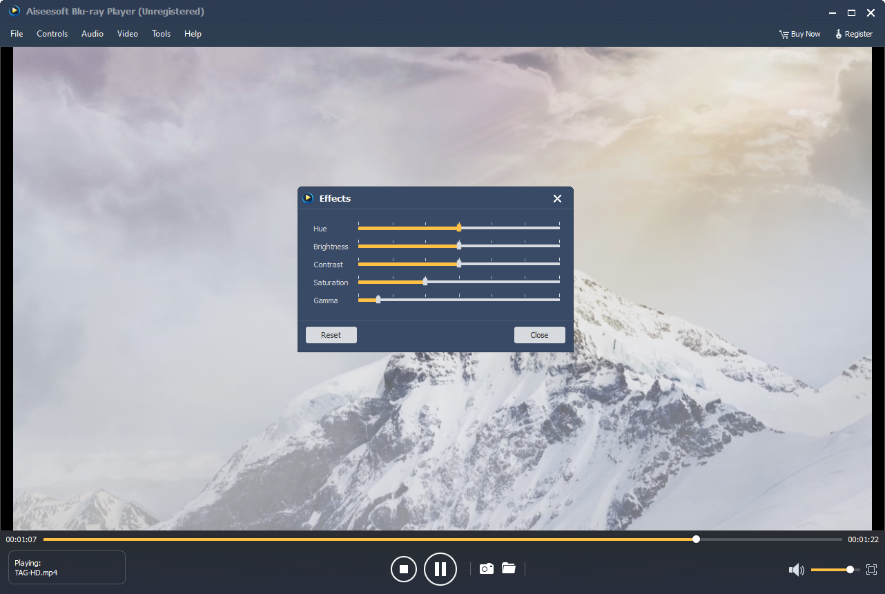 Aiseesoft Blu-ray Player, Video Player Software Screenshot