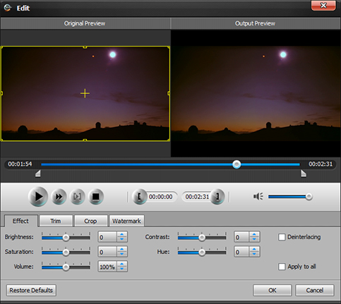Aiseesoft WTV Converter, Video Converter Software Screenshot
