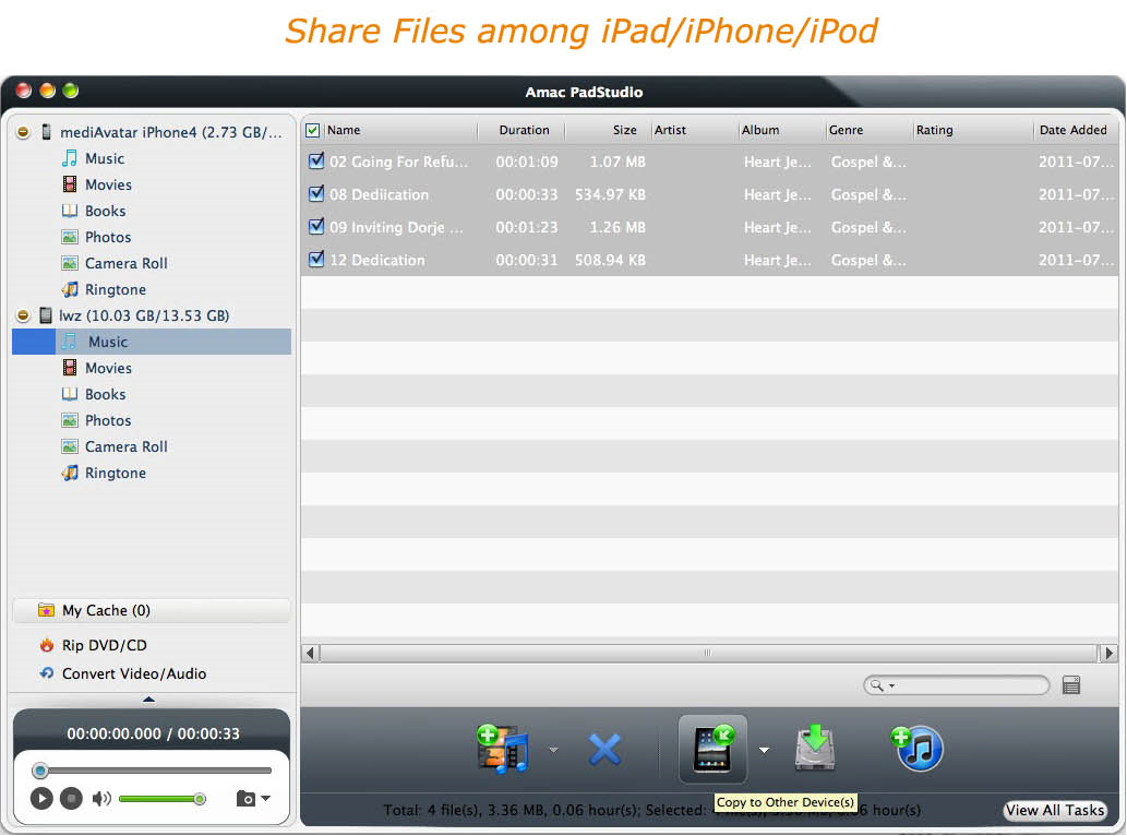Amac PadStudio, Video Software Screenshot