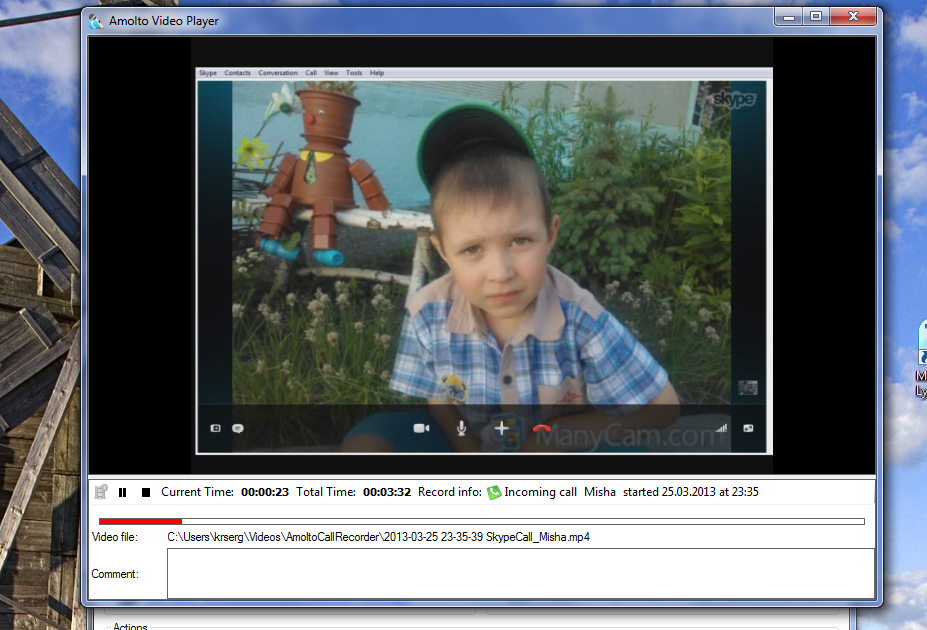 Video Capture Software, Amolto Call Recorder Premium for Skype & Teams Screenshot