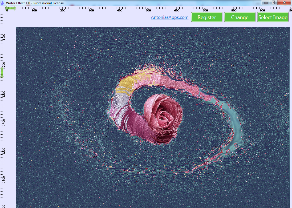 Misc & Fun Graphics Software, Animated Water Effect Over Any Image Screenshot