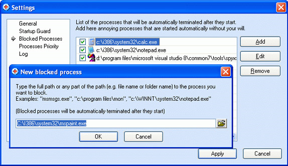 AnVir Task Manager Pro, Desktop Customization Software Screenshot