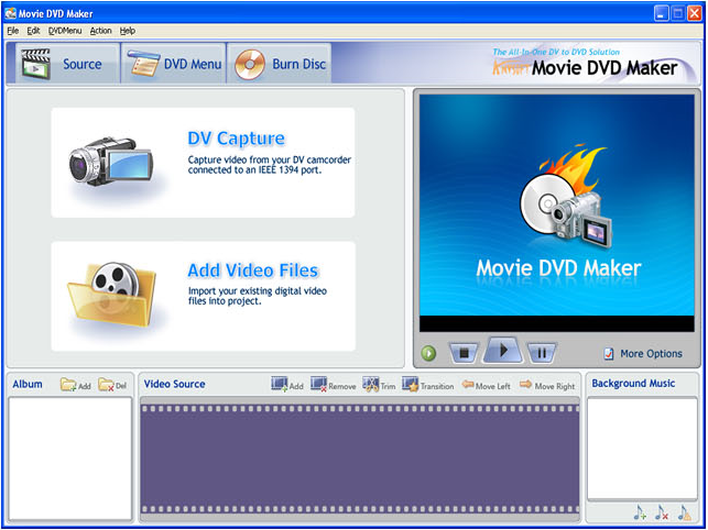 AnvSoft Movie DVD Maker Screenshot